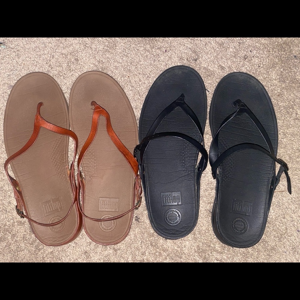 Set of Used FitFlops (bland and brown leather)